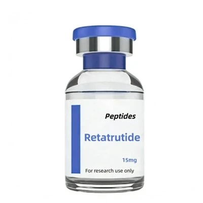 Polvere peptidica Retatrutide 15 mg di purezza al 99%.